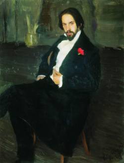 Портрет Ивана Билибина. Автор - Кустодиев