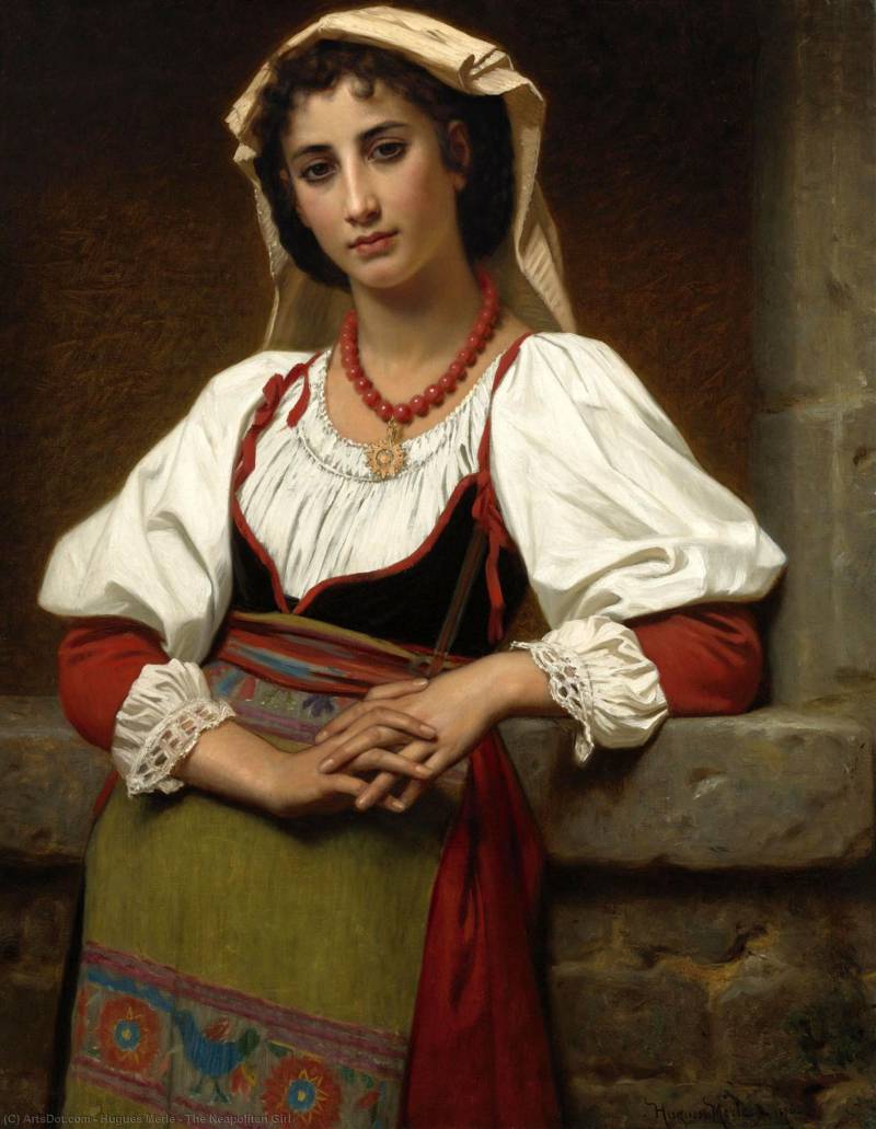 "Неаполитанка", Гуго Мерле (1823-1881)